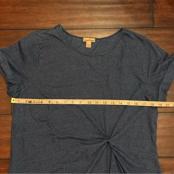 Anthropologie HOLDING HORSES Twist Front Dress Blue Size L - Picture 13 of 13